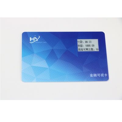 Pagamento Bluetooth Smart Card cartões IP68 de 2,13 polegadas OTP impermeáveis