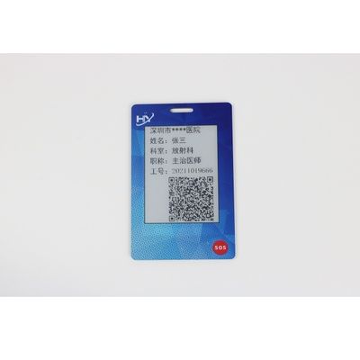 Cartão biométrico eletrônico IP68 do pagamento da tela OTP da tinta impermeável