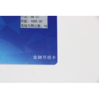 1,02 relação dos smart card 7816 da impressão digital da tela da tinta da polegada carregável