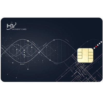 Teste padrão de Chip Card With Customizable Layout do contato da segurança financeira