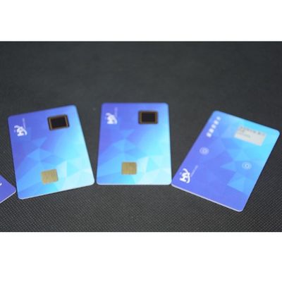 Segurança Smart Card 7816 do pagamento 1.5mm da impressão digital com a tela eletrônica da tinta