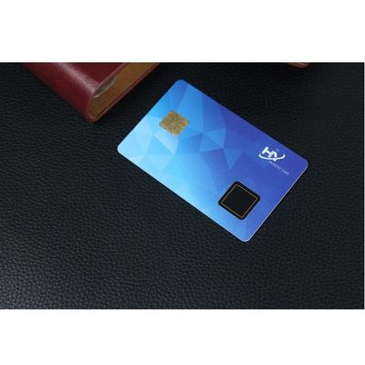 Autenticação em dois sentidos do cartão da identificação da baliza de Chip Fingerprint BLE do contato 7816