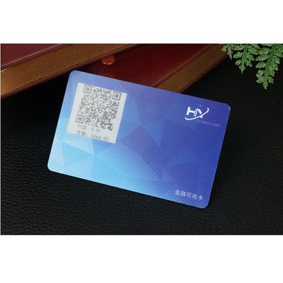 Cartão sem contato 1.5mm do pagamento RFID de Bluetooth com tela video