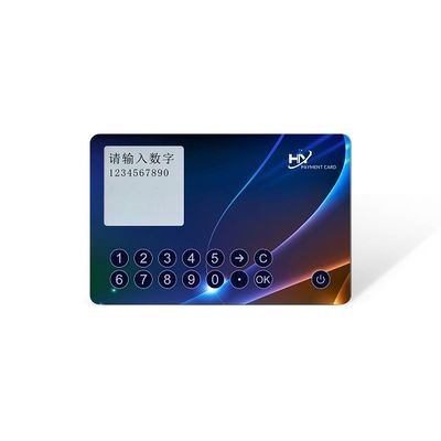 1.4mm sução magnética dos botões de Digitas tela de OTP espessura Smart Card 1,54 da”