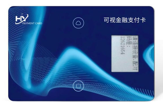 Recarregável impermeável encaixado cartão do perito em software Chip Embedded Ink Screen Smart Chip Card IP68